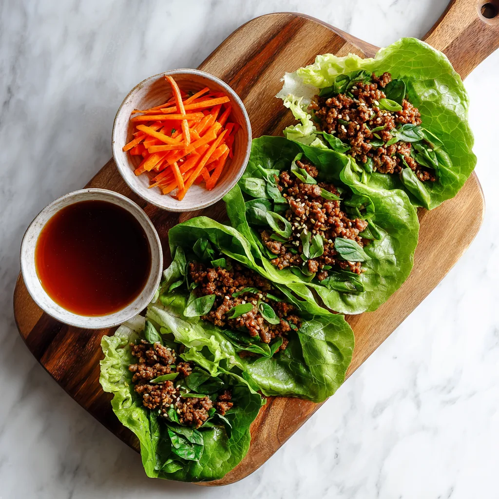 Easy Beef Lettuce Wraps