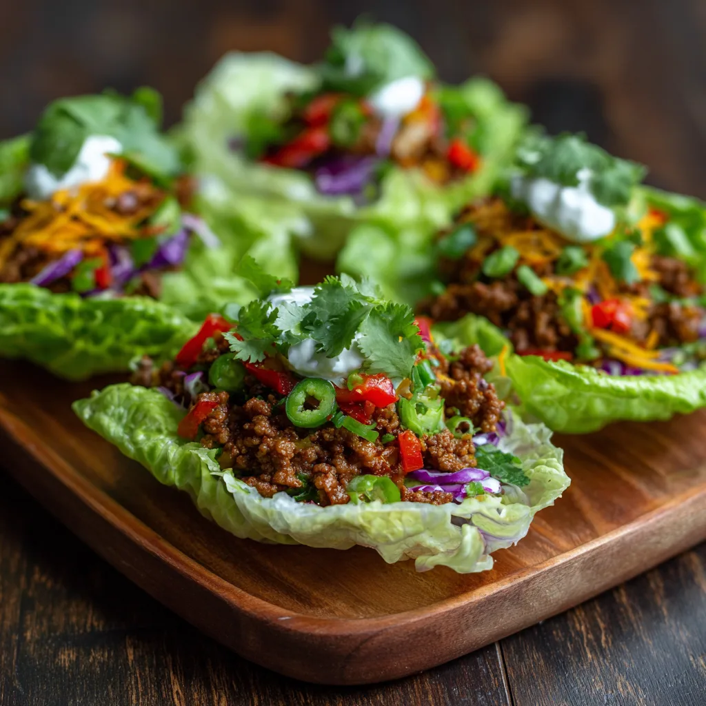 Easy Beef Lettuce Wraps
