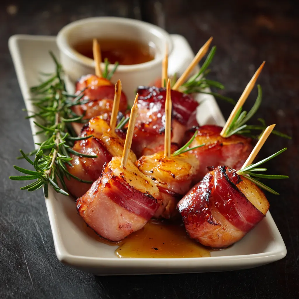 Honey Glazed Ham Skewers
