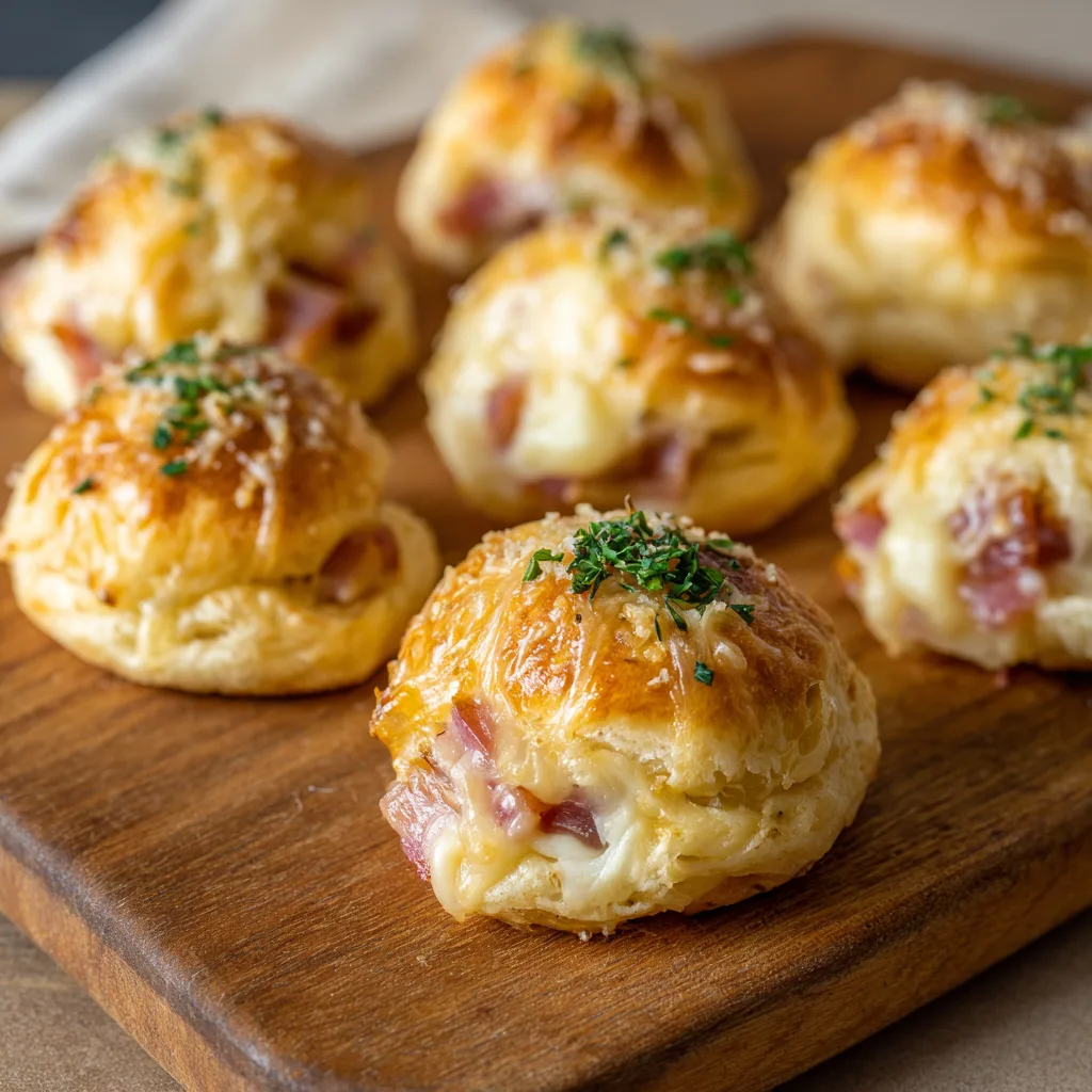 Ham & Cheese Puff Bites