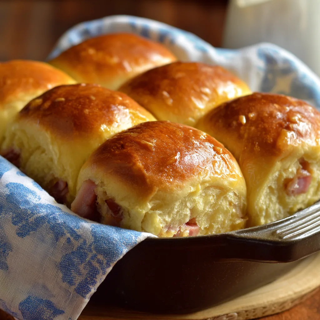 Brown Sugar Ham Dinner Rolls