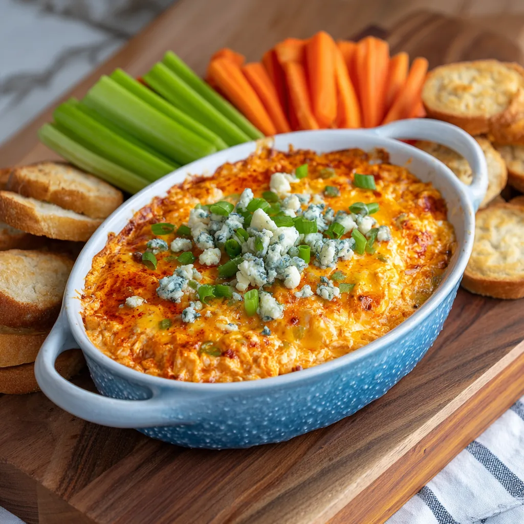 Baked Buffalo Chicken Dip