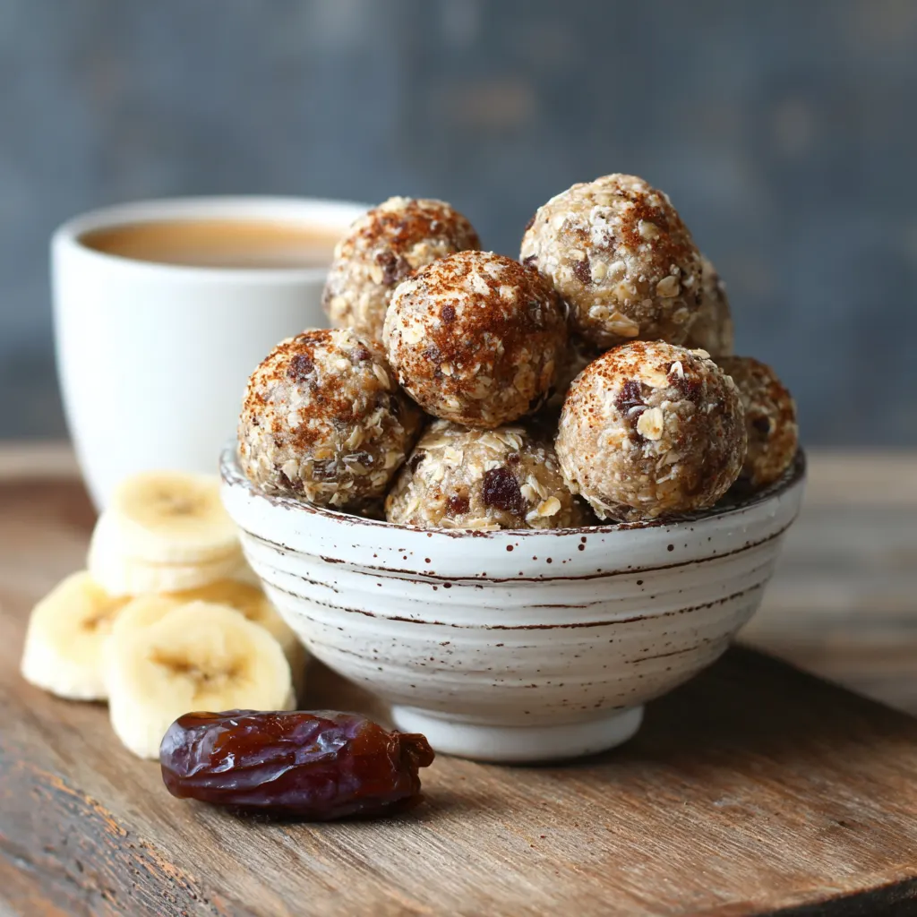 Banana Oat Energy Bites Healthy Snacks