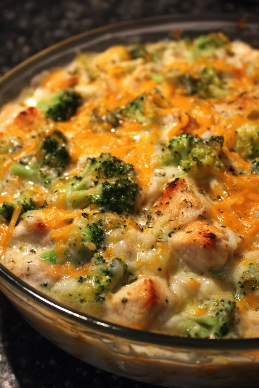 Broccoli and Chicken Cheese Bake
