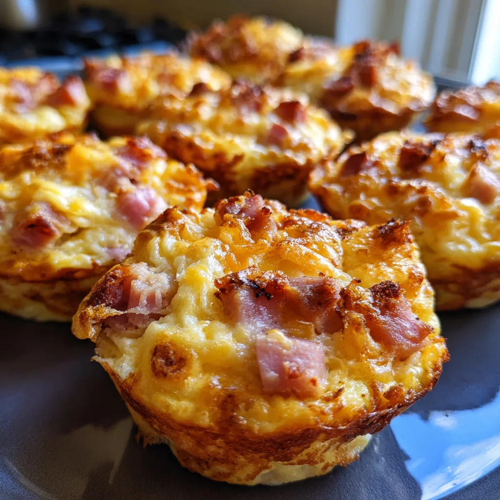 Brown Sugar Ham Breakfast Muffins