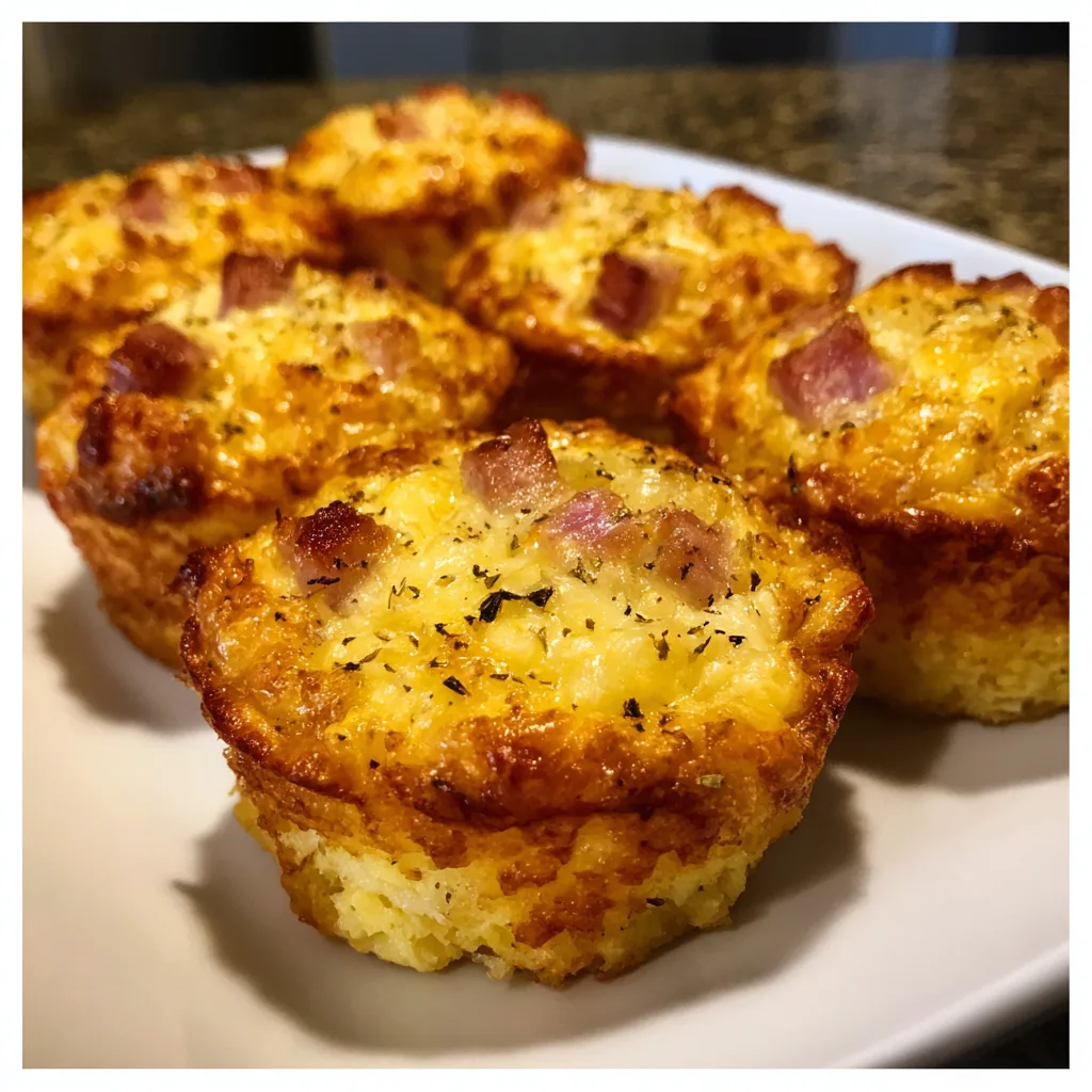 Brown Sugar Ham Breakfast Muffins