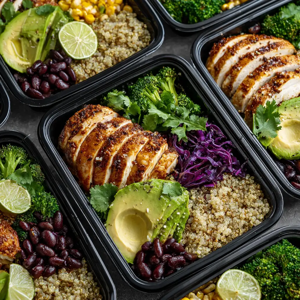 Chicken Quinoa Meal Prep Bowls