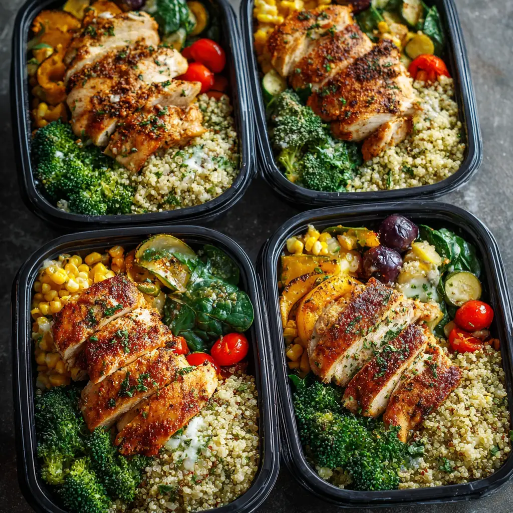 Chicken Quinoa Meal Prep Bowls