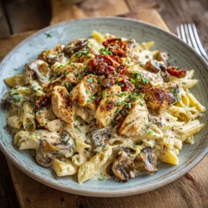Creamy Mushroom Chicken Pasta