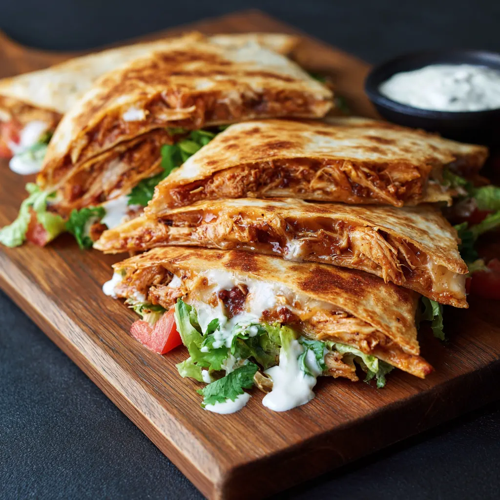 Crispy Chicken Quesadillas