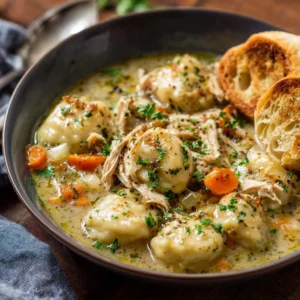 Crockpot Chicken and Dumpling Soup