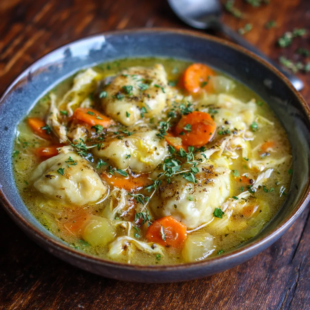 Crockpot Chicken and Dumpling Soup