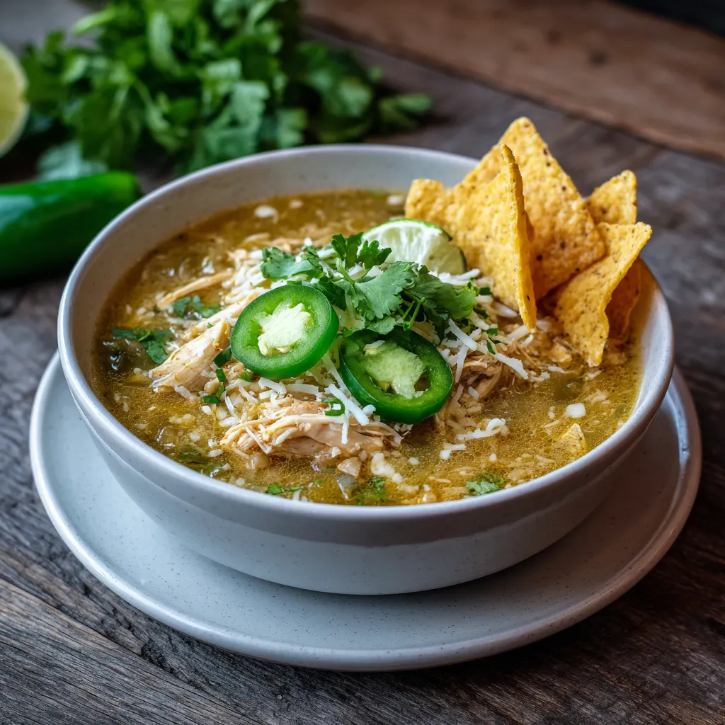 Easy Crockpot Chicken Chili Verde