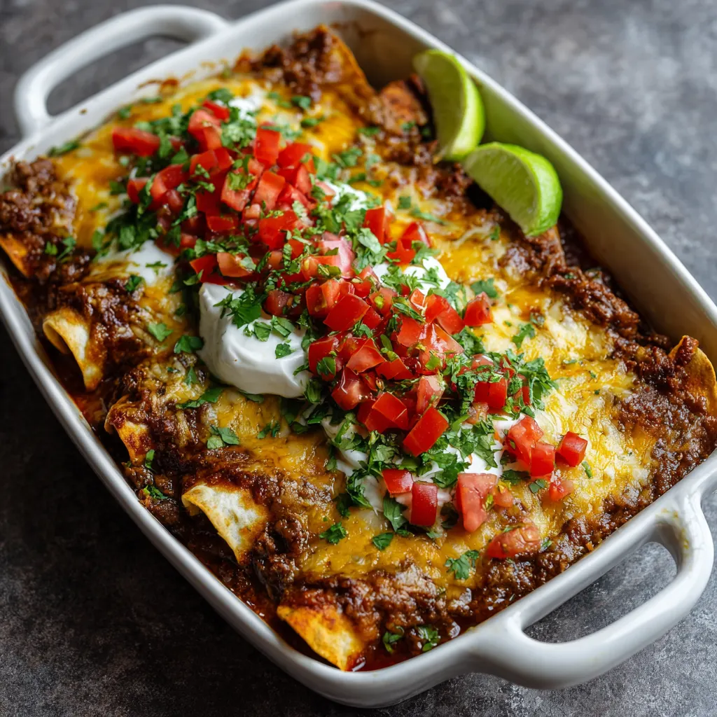 Easy Beef Enchiladas Recipe