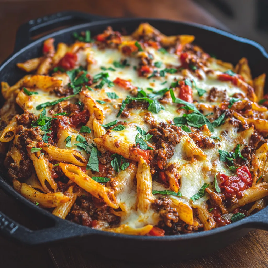 Cheesy Beef Pasta Recipe