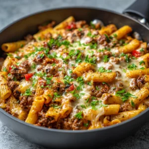 Cheesy Beef Pasta Recipe