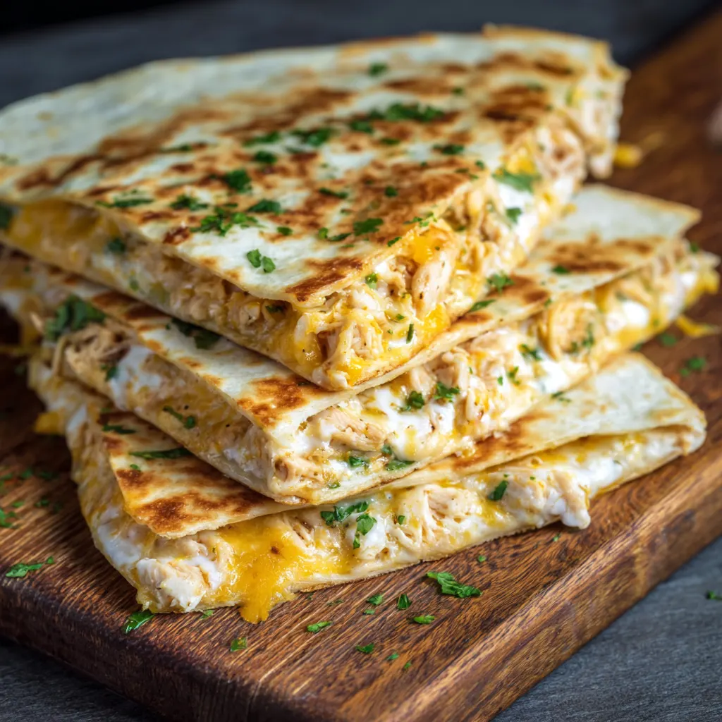 Easy Recipe Cheesy Chicken Quesadillas
