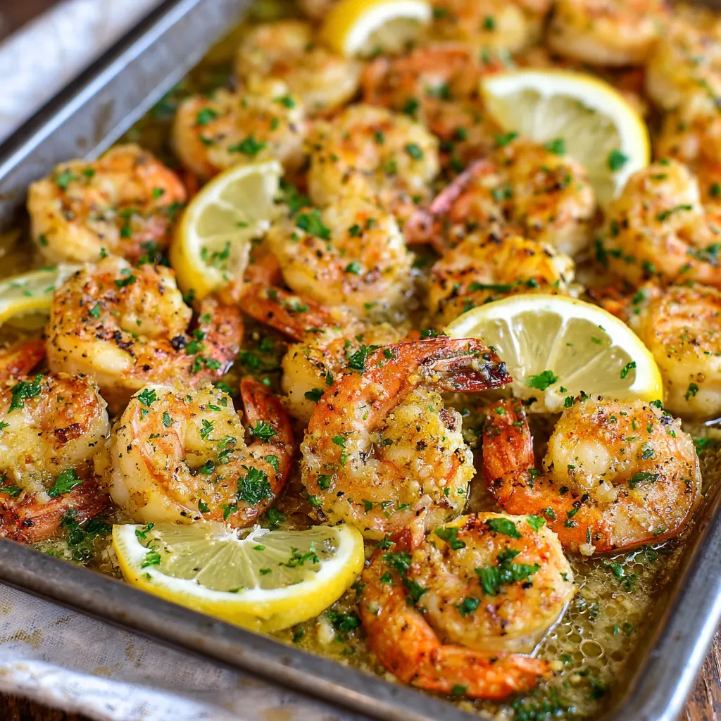 Sheet Pan Lemon Garlic Shrimp