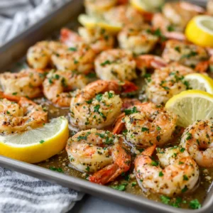 Sheet Pan Lemon Garlic Shrimp
