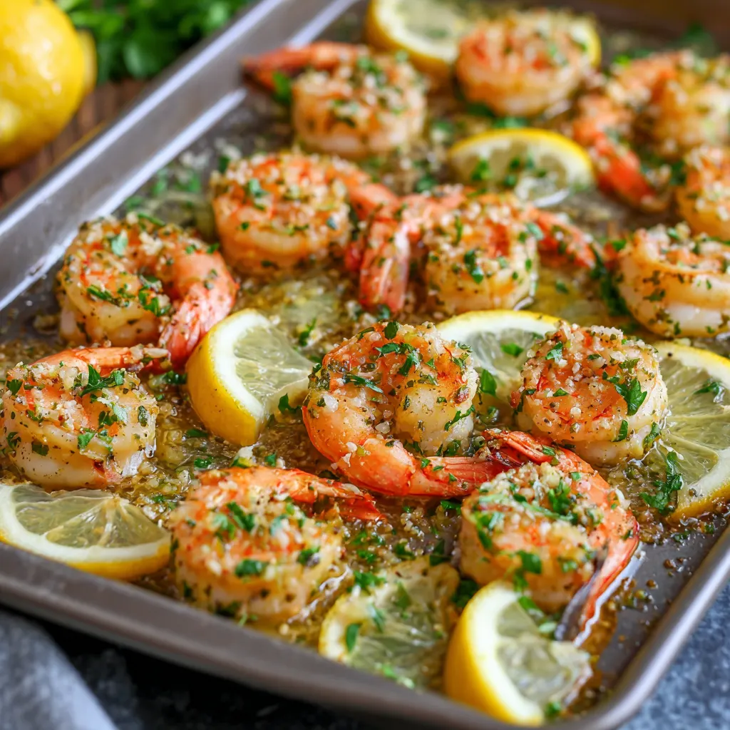 Sheet Pan Lemon Garlic Shrimp
