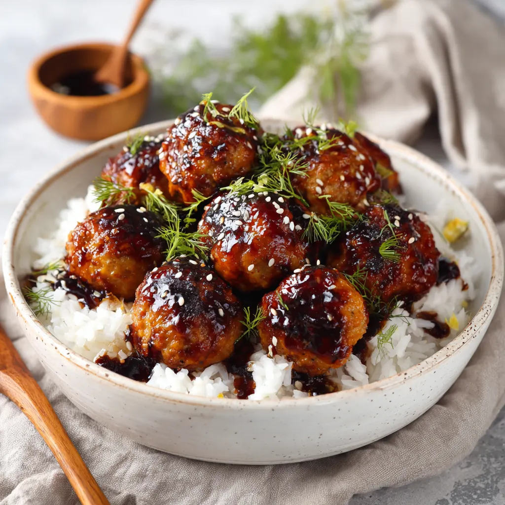 Teriyaki Chicken Meatballs Recipe