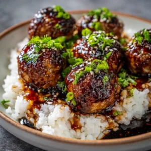 Teriyaki Chicken Meatballs Recipe