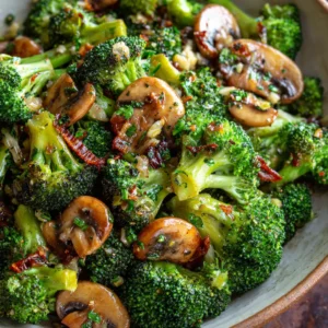 Garlic Butter Broccoli and Mushrooms