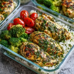 Garlic Herb Chicken Meal Prep