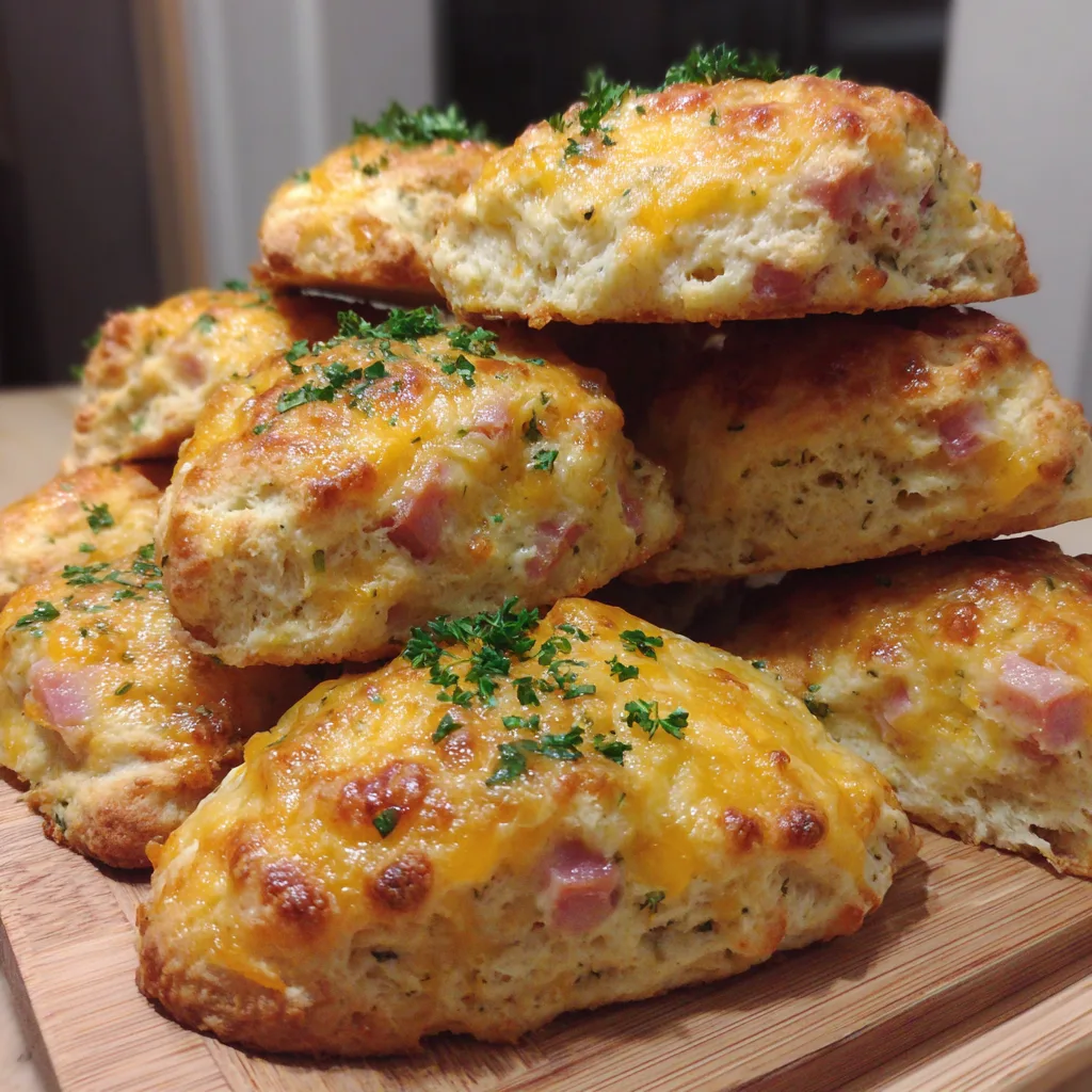 Ham & Cheese Savory Scones