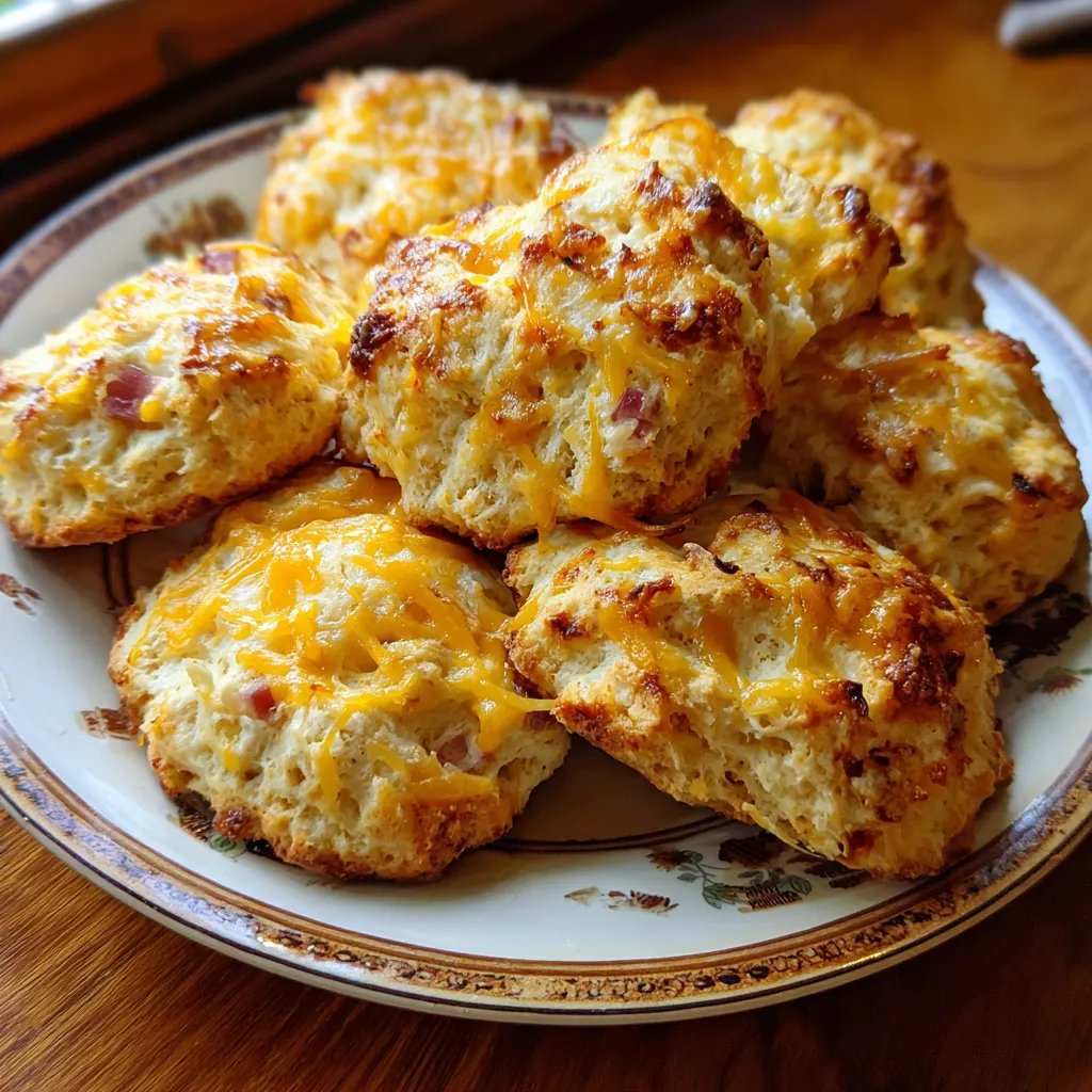 Ham & Cheese Savory Scones