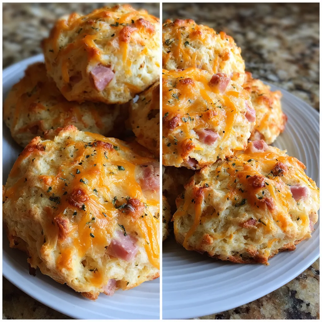 Ham & Cheese Savory Scones