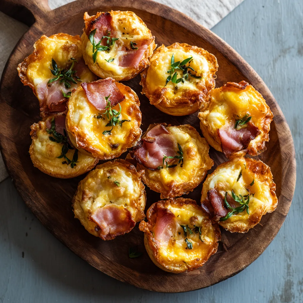 Ham and Cheese Breakfast Bites