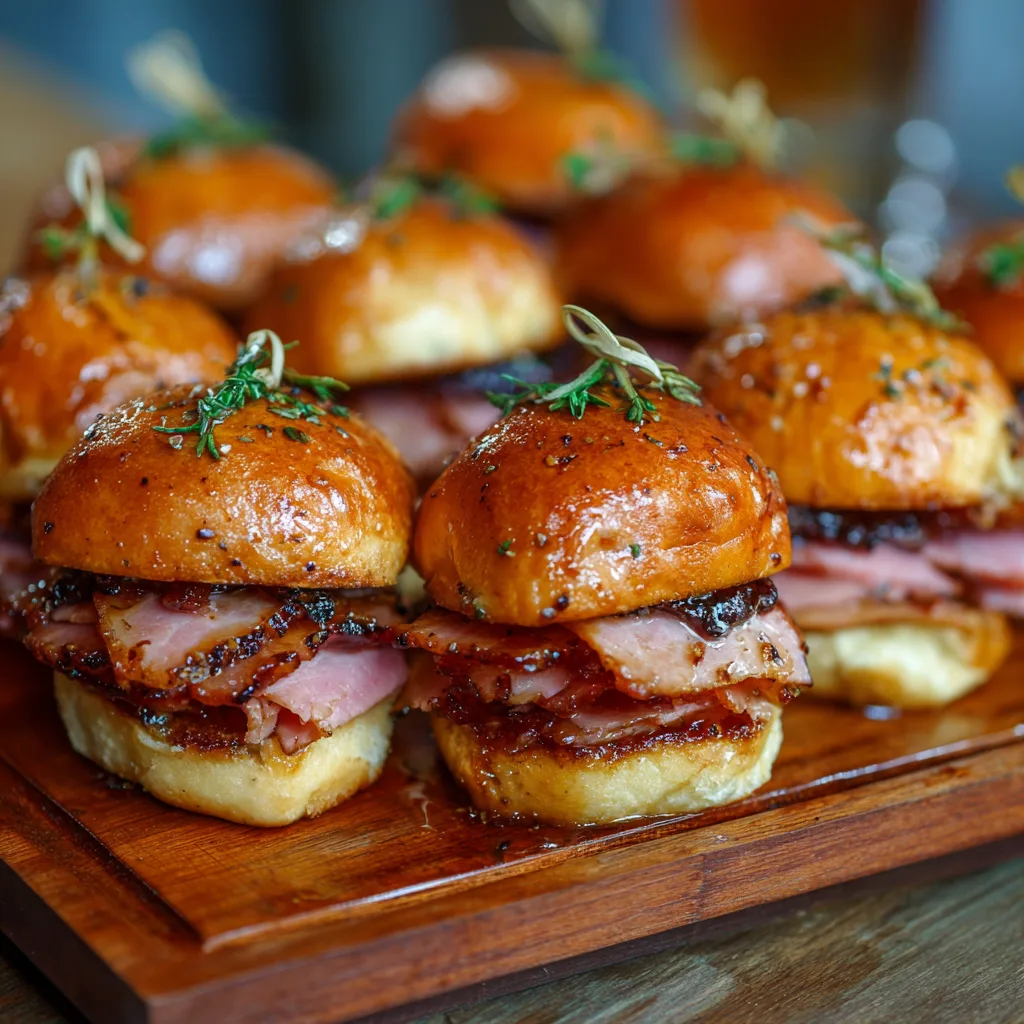 Honey Glazed Ham Sliders