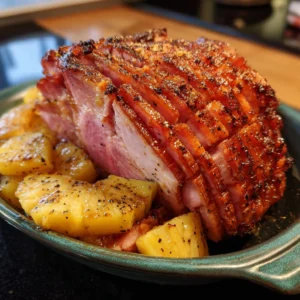 Honey Glazed Ham with Pineapple