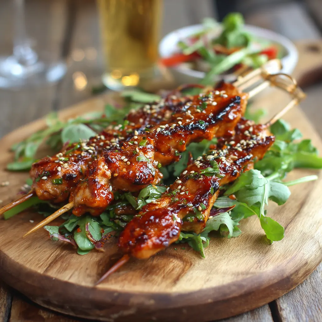 Honey Soy Chicken Skewers