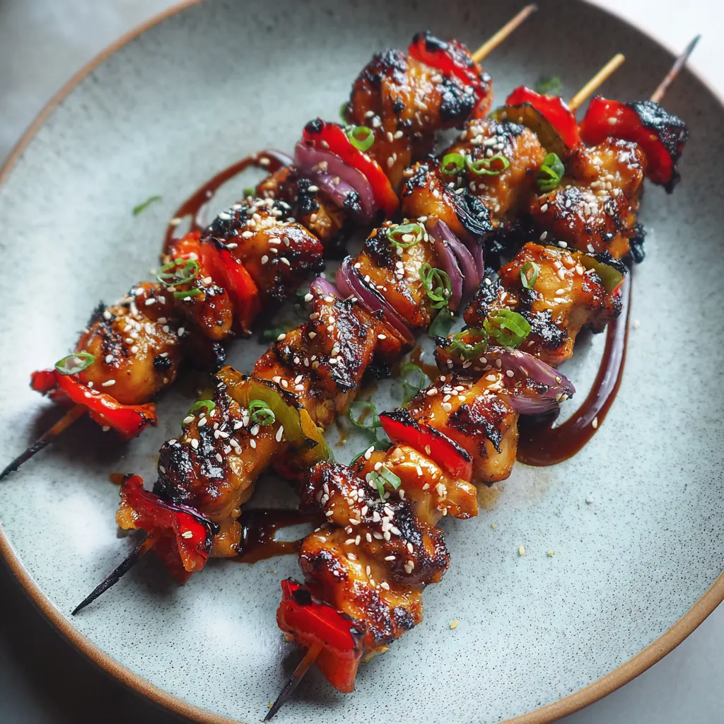 Honey Soy Chicken Skewers