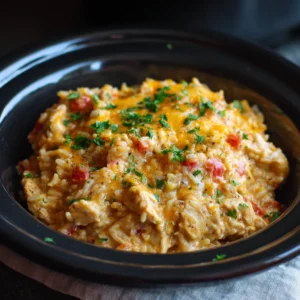 Slow Cooker Chicken and Rice Casserole