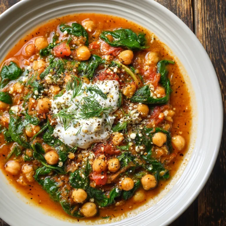 Spinach Chickpea Stew