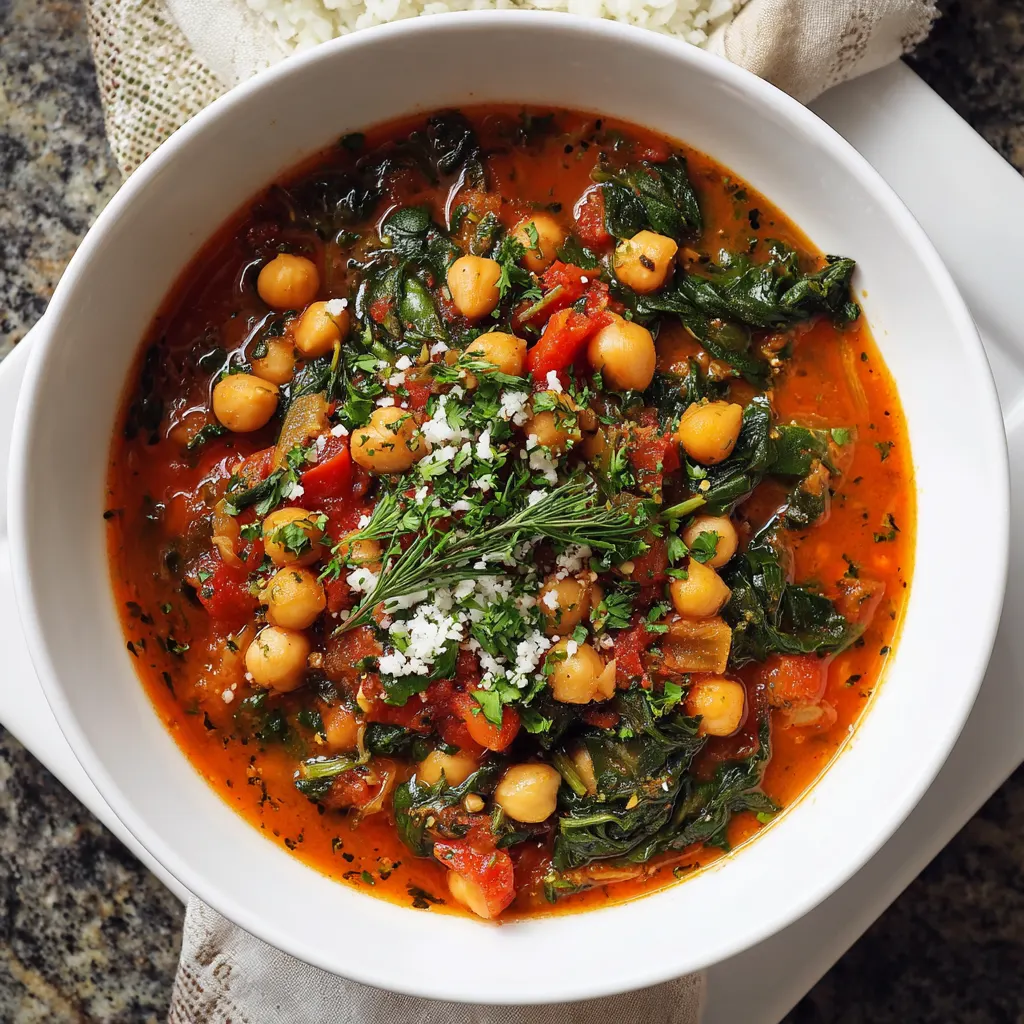 Spinach Chickpea Stew