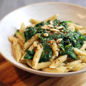 Spinach Garlic Pasta