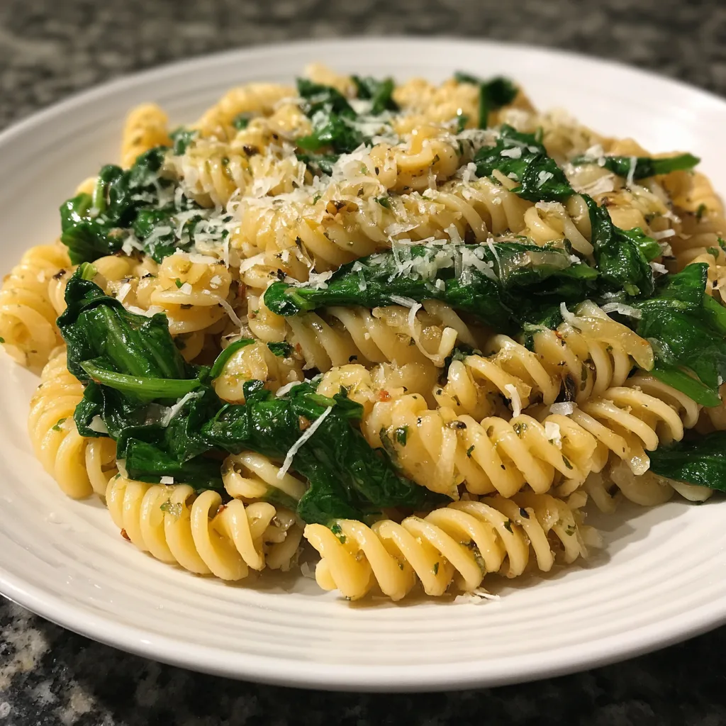 Spinach Garlic Pasta