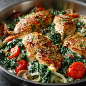 Spinach and Chicken Skillet Dinner