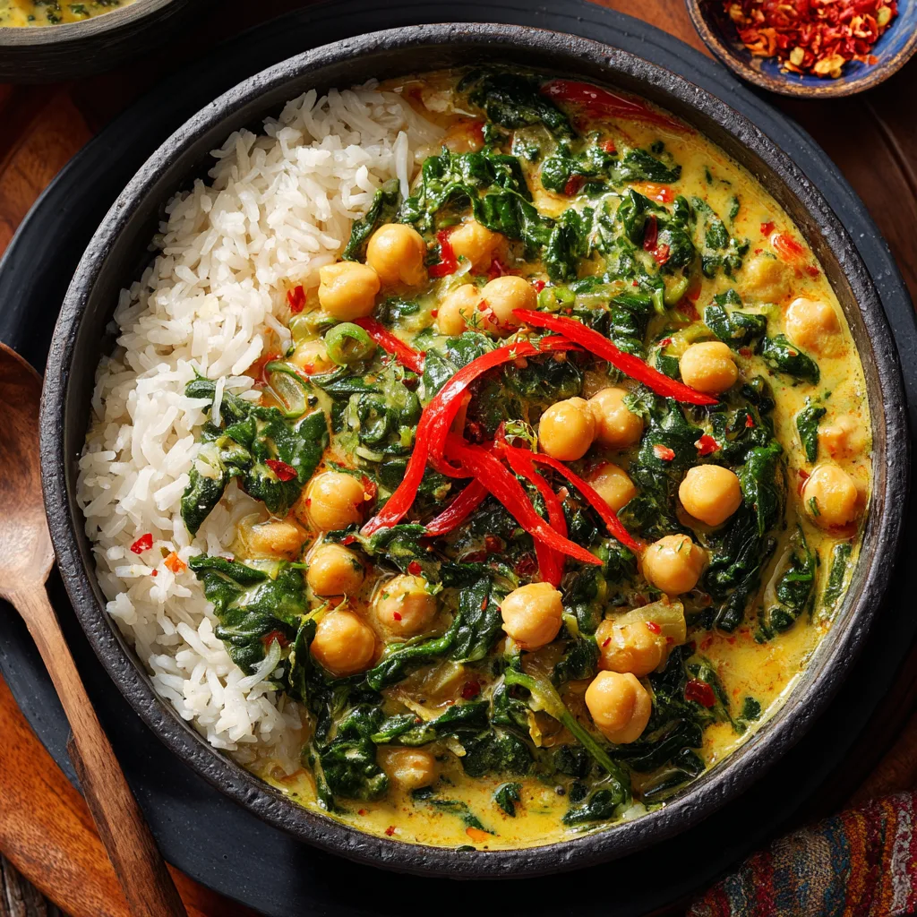 Spinach Chickpea Curry