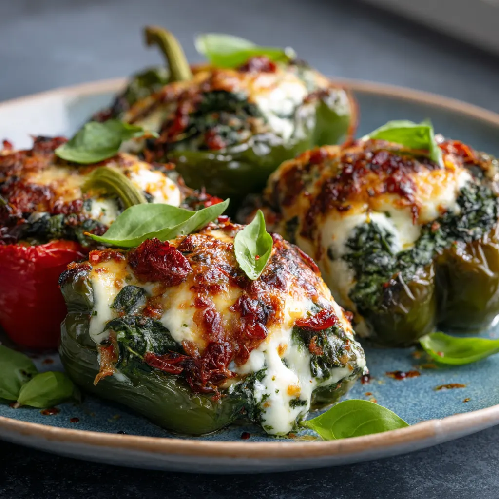 Spinach Mozzarella Peppers