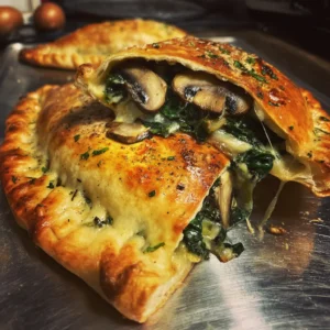 Spinach Mushroom Calzones
