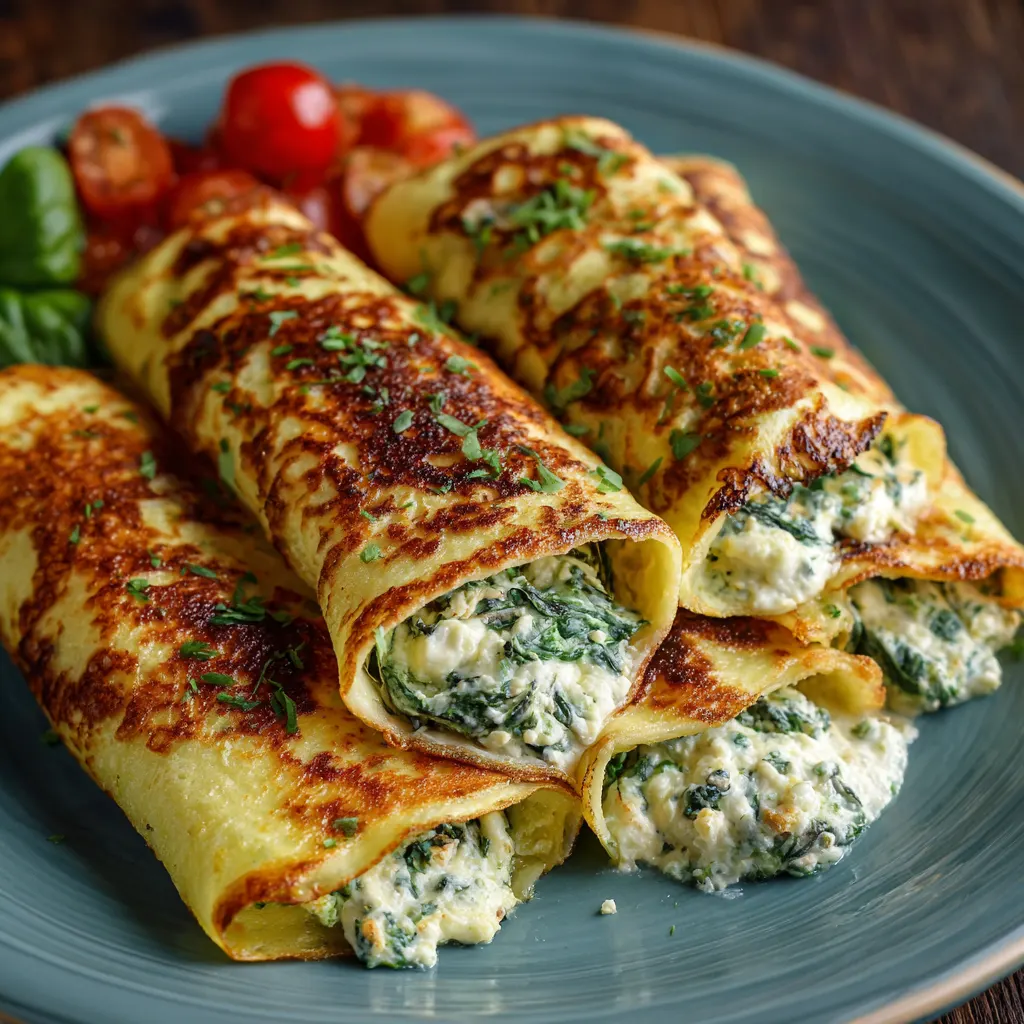 Spinach Ricotta Crepes