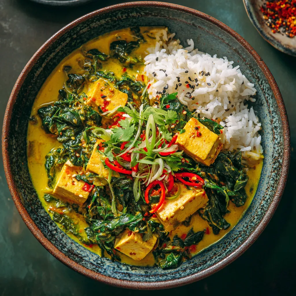 Spinach Tofu Curry