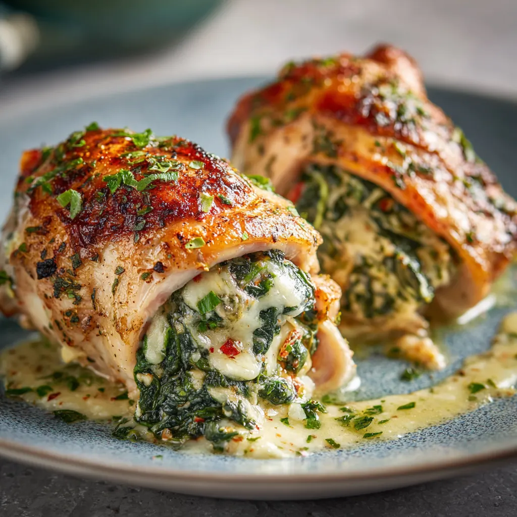Stuffed Chicken Thighs