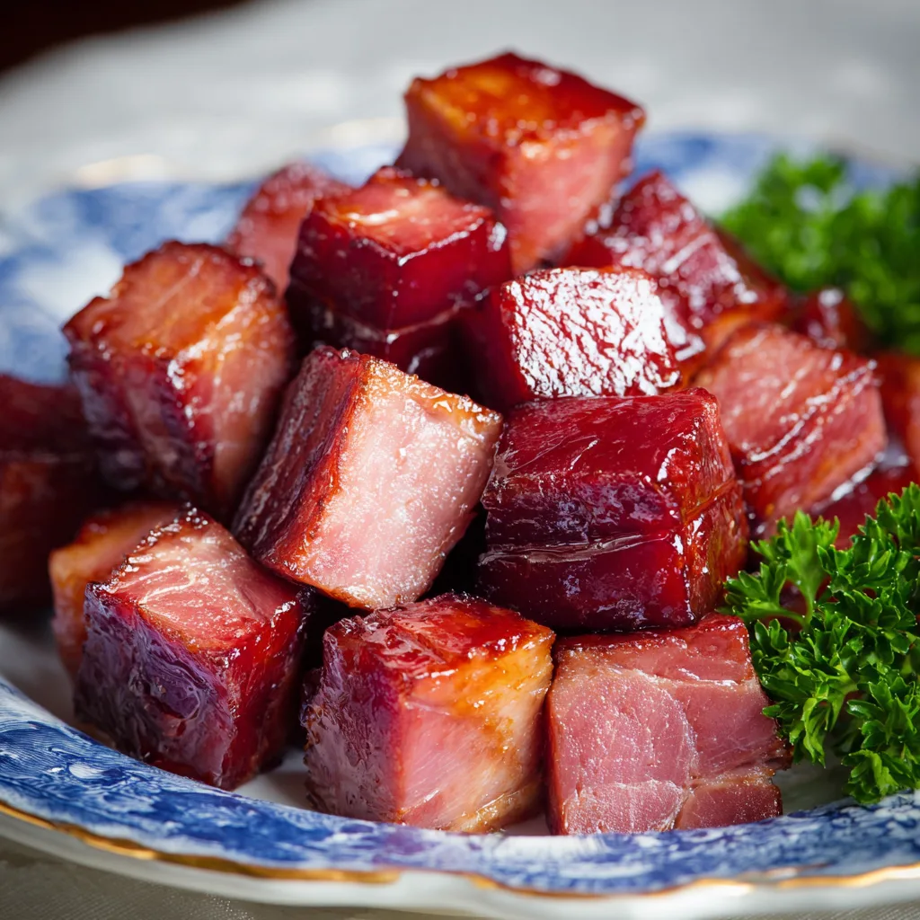 Sweet Glazed Ham Pieces