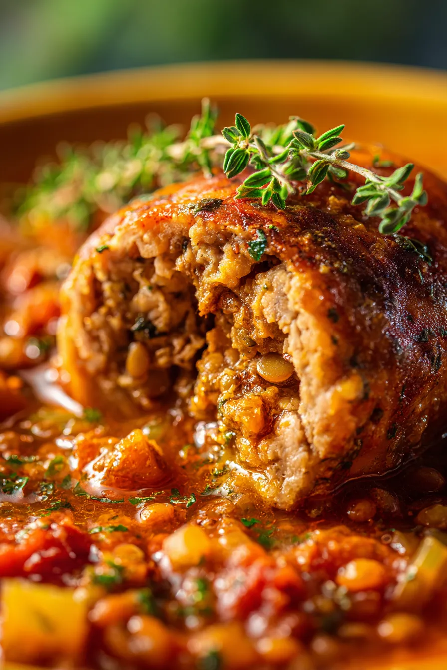 slow cooker finished dish overhead